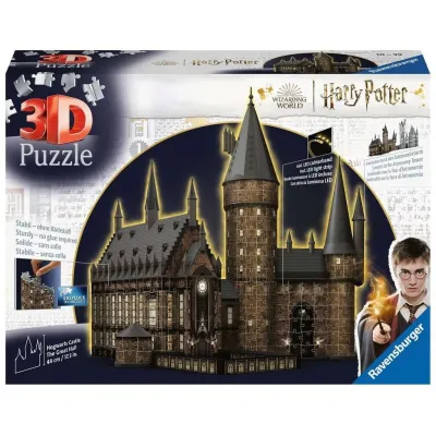 Ravensburger Puzzle 3D Budynki nocą: Zamek Hogwarts 540 elementów 11550