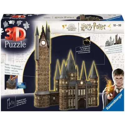 Ravensburger Puzzle 3D Budynki nocą: Zamek Hogwarts Wieża 540 elementów 11551