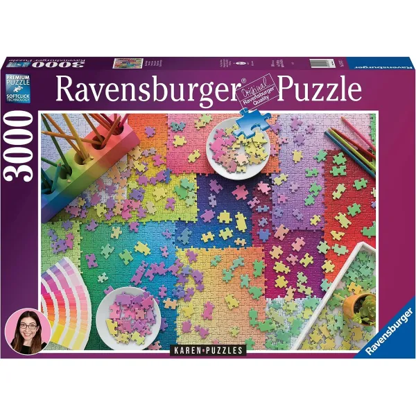 Ravensburger Puzzle 2D 3000 elementów: Puzzle na Puzzlach (Karen's puzzles) 17471