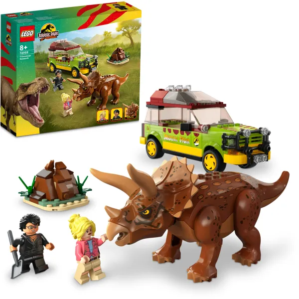 LEGO Jurassic World Badanie Triceratopsa Zestaw Klocki 76959