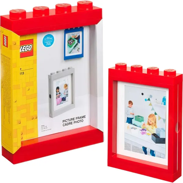 LEGO Ramka Na Zdjęcia z Motywem Klocków Czerwona 4041