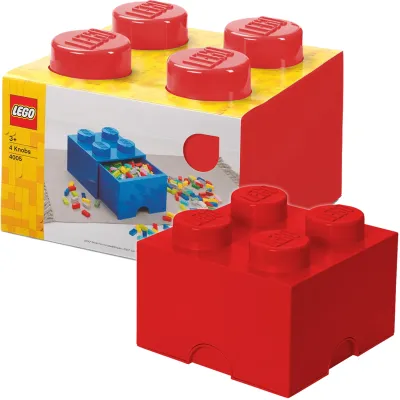 LEGO Pudełko Klocek 4 Duży Pojemny Czerwony 5096 LEGO Pudełko Klocek 4 Duży Pojemny Czerwony 5096