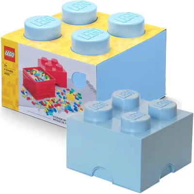 LEGO Pudełko Klocek 4 Duży Pojemny Jasnoniebieski 5157 LEGO Pudełko Klocek 4 Duży Pojemny Jasnoniebieski 5157