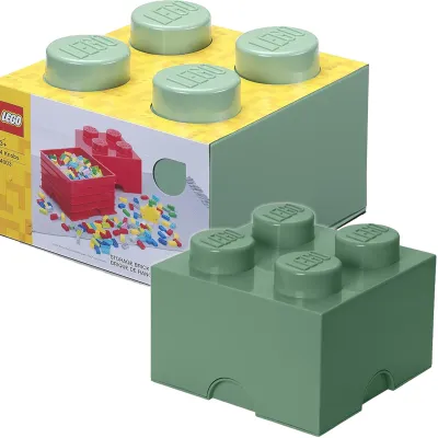 LEGO Pudełko Klocek 4 Duży Pojemny Oliwkowy 9616 LEGO Pudełko Klocek 4 Duży Pojemny Oliwkowy 9616