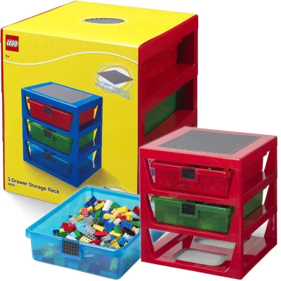 LEGO Regał z 3 Szufladami Na Klocki Z Płytką Do Budowania 2081 LEGO Regał z 3 Szufladami Na Klocki Z Płytką Do Budowania 2081