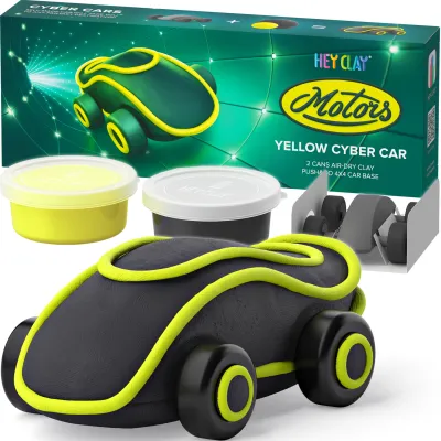 Hey Clay Masa Plastyczna Motors Cyber Auto Żółte Zestaw 20901 Hey Clay Masa Plastyczna Motors Cyber Auto Żółte Zestaw 20901