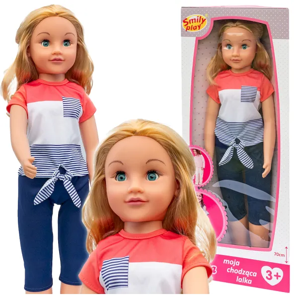 Smily Play Lalka Julka Chodząca 70cm Duża Zestaw SP84499