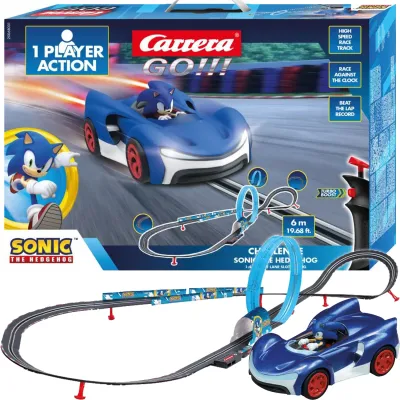 Carrera GO!!! Sonic Challenger Tor Samochodowy 6m Auto Zestaw 68001