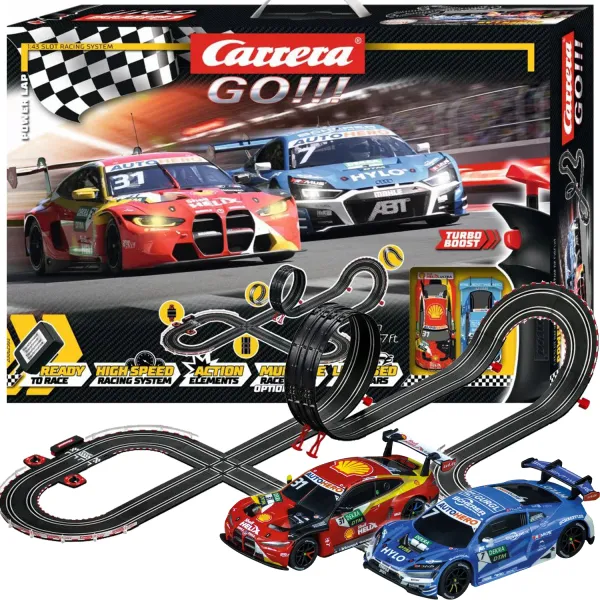 Carrera GO!!! Power Lap Audi BMW Tor 6,3m Auta Zestaw 62560