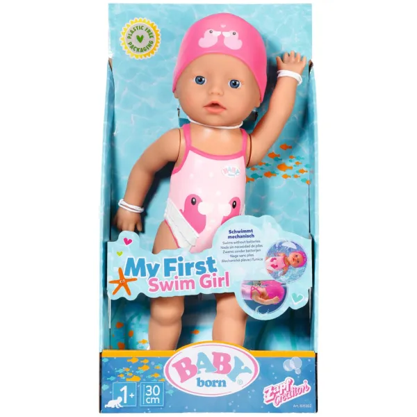 Baby Born Lalka Pływająca Mała Pływaczka w Stroju Kąpielowym 30cm 835302