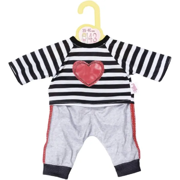Dolly Moda Strój dla lalek -  Striped Jogging Suit 43 cm - 871249