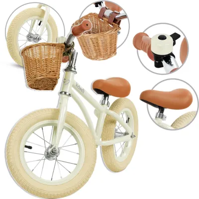 Kidwell Rowerek Biegowy Jeździk z Koszykiem Classy Cream 3014 Kidwell Rowerek Biegowy Jeździk z Koszykiem Classy Cream 3014