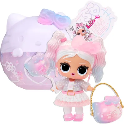 LOL Surprise Hello Kitty Miss Pearly Mini Laleczka Zestaw Kula Niespodzianka 594604