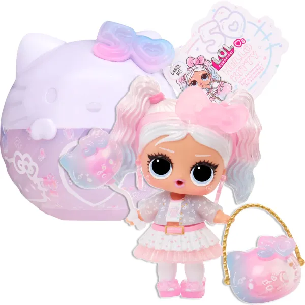 LOL Surprise Hello Kitty Miss Pearly Mini Laleczka Zestaw Kula Niespodzianka 503828