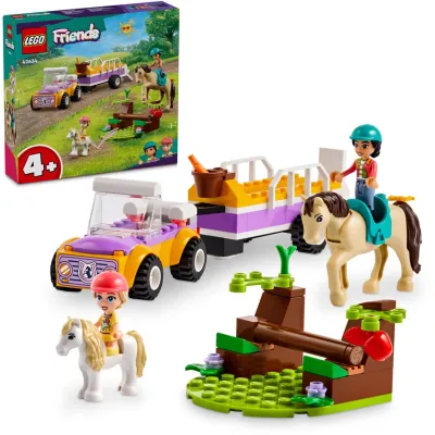 LEGO Friends Przyczepka dla konia i kucyka Figurki Zestaw Klocki 42634