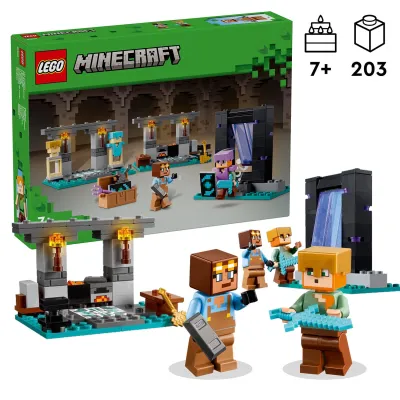 LEGO Minecraft Zbrojownia 21252 przenieś zabawę do świata realnego