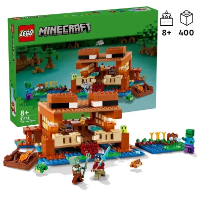 Lego Minecraft Żabi Domek 21256  świetnie odzwierciedla akcesoria z gry.