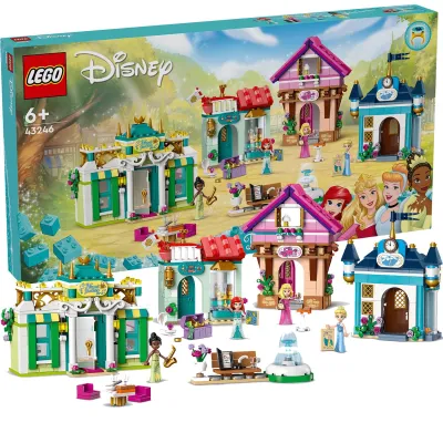 LEGO Disney Przygoda księżniczki Disneya na targu 43246 - spędź zwykły dzień na targu z niesamowitymi Księżniczkami Disney'a!