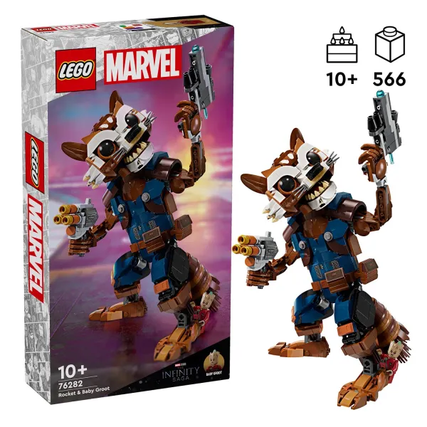 LEGO Marvel Figurka Rocketa i Małego Groota 76282