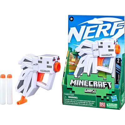 NERF Minecraft Ghast Mini Blaster Pistolet w Kształcie Moba Nether F4421