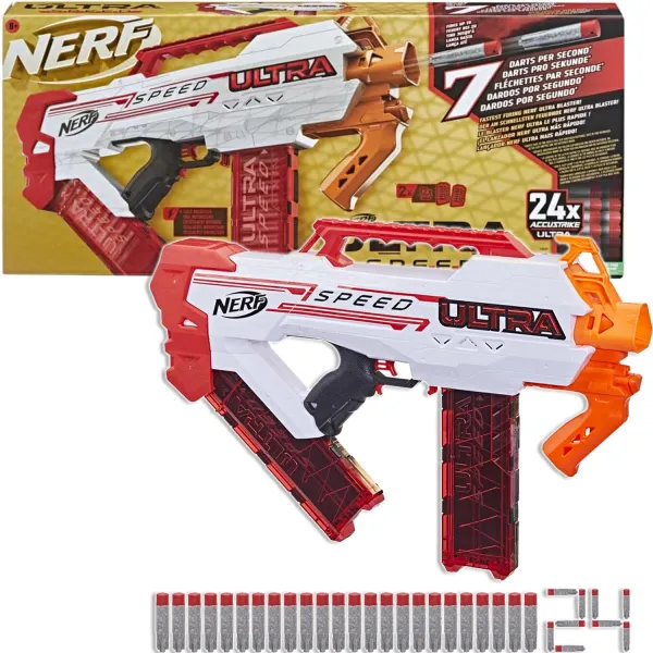 NERF Pistolet Ultra Speed Fully Motorized Blaster 24 Strzałki F4929