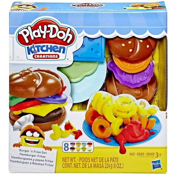 Play-Doh Burger z frytkami zestaw ciastolina E5112 E5472