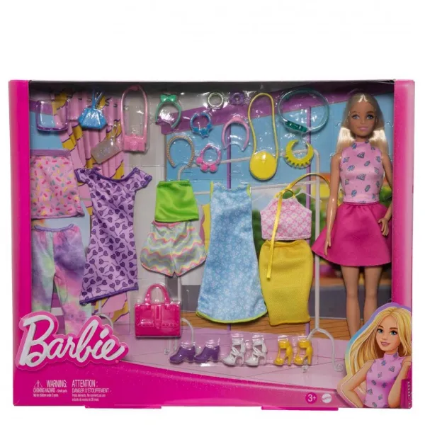 Barbie Zestaw Lalka z ubraniami HKB07