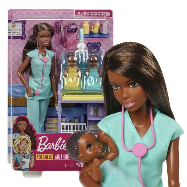 Barbie Lalka Kariera Położna Brunetka GKH24