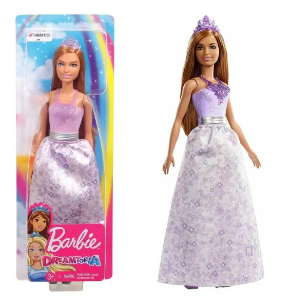 Barbie Dreamtopia Lalka Księżniczka Brunetka FXT15