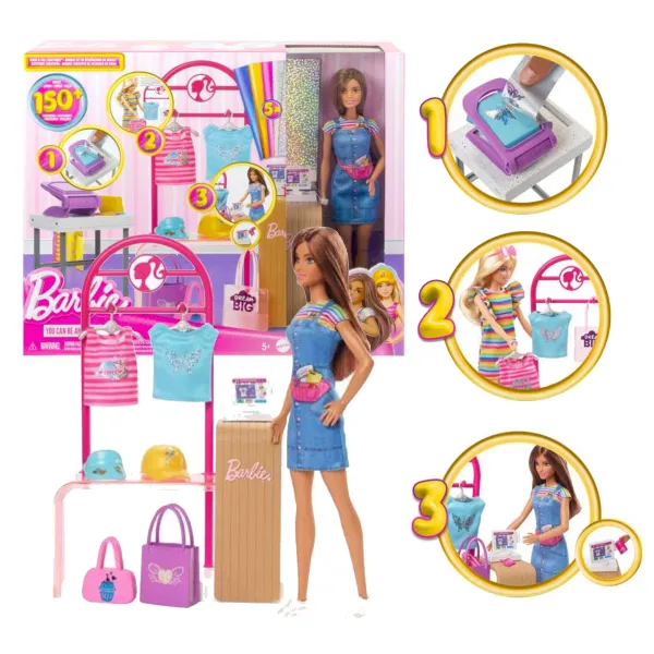 Barbie Kariera Lalka Stylistka Modowa i jej butik HKT78