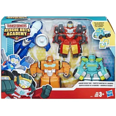 Transformers Rescue Bots Academy zestaw 4 robotów 2 w 1