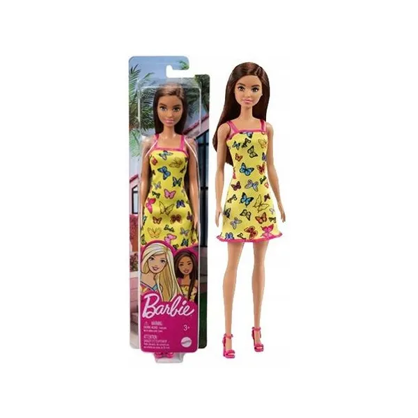 Lalka Barbie Motyle Plażowa Żółta Sukienka 30 Cm HBV08