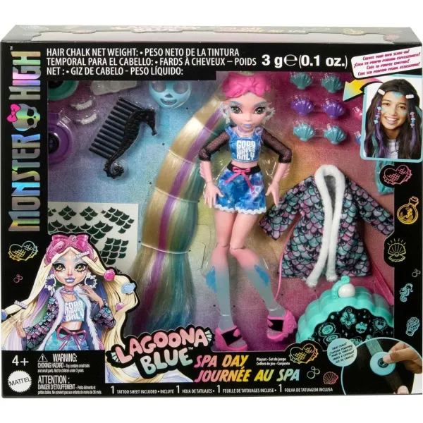 Monster High Lagoona Blue Dzień w spa Lalka i akcesoria HKY69 Mattel