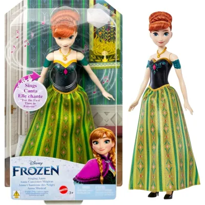 Frozen Lalka Księżniczka Anna śpiewająca HLW56 Mattel