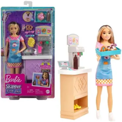 Barbie Lalka Skipper Bar z przekąskami Mattel HKD79