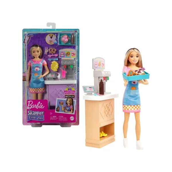 Barbie Lalka Skipper Bar z przekąskami Mattel HKD79