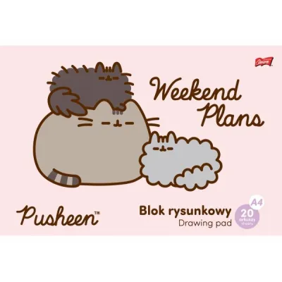 Blok rysunkowy A4 Pusheen Kot Kotek 63291