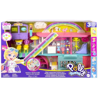 Polly Pocket Tęczowe Centrum Handlowe Zestaw z lalką  HHX78