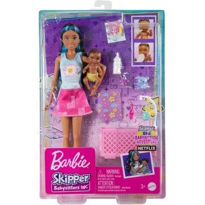 Barbie Skipper Zestaw Opiekunka HJY34 Mattel