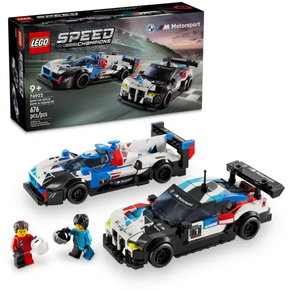 LEGO Speed Champions Samochody wyścigowe BMW M4 GT3 & BMW M Hybrid V8 76922