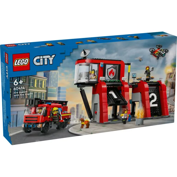 LEGO City  Remiza strażacka z wozem 60414