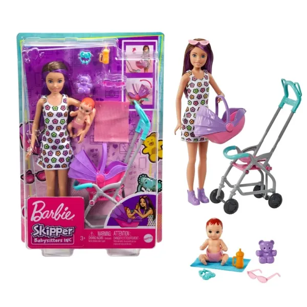 Barbie Opiekunka Lalka Skipper GXT34 Mattel