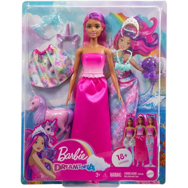 Barbie Dreamtopia Przebieranki Świat fantazji HLC28 Mattel