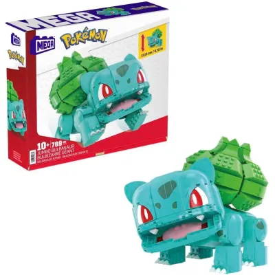 Pokemon Duży Bulbasaur Zestaw klocków konstrukcyjnych HNT96 Mattel