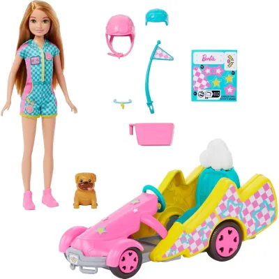 Barbie Gokart Stacie Pojazd filmowy i Lalka HRM08