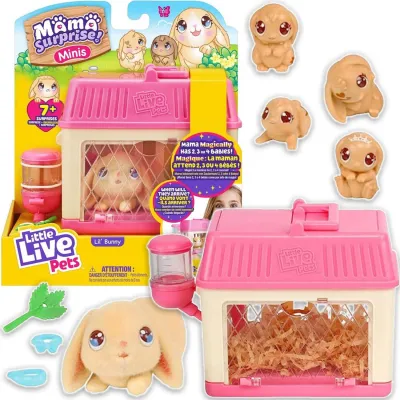 Little Live Pets Mama Surprise Lil Bunny Króliczek z Dziećmi 7 Niespodzianek 26509