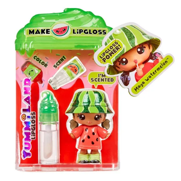 Yummiland Laleczka Maya Watermelon i błyszczyk o zapachu warbuza 120780