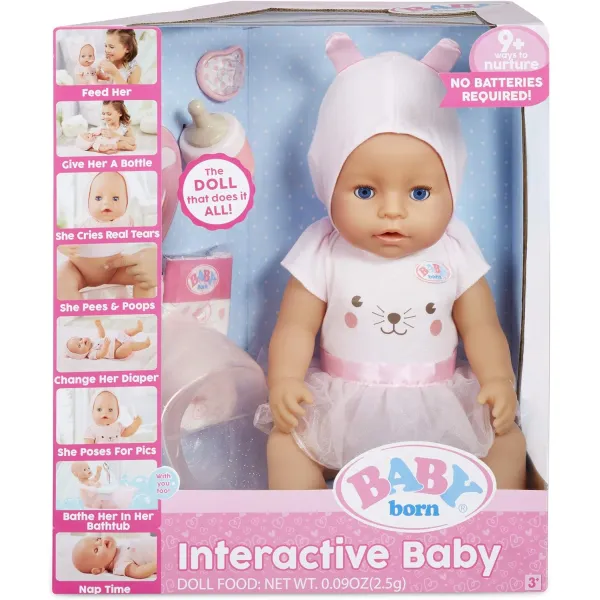 Baby Born Chłopiec interaktywny niebieskie oczy 9 funkcji 916779