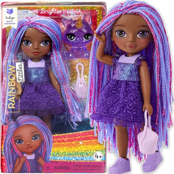 Rainbow High Littles Dolls Indigo Fioletowa Lalka 531241