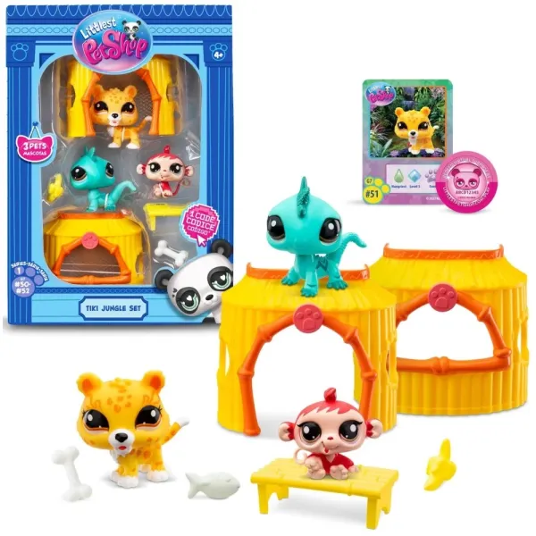 Littlest Pet Shop Zestaw Dżungla 3 Figurki LPS00515